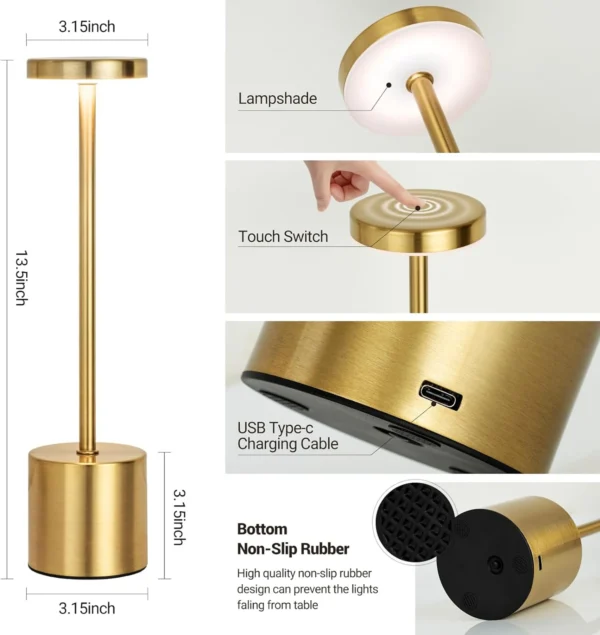 Sleek Gold LED Ambient Light - Image 4