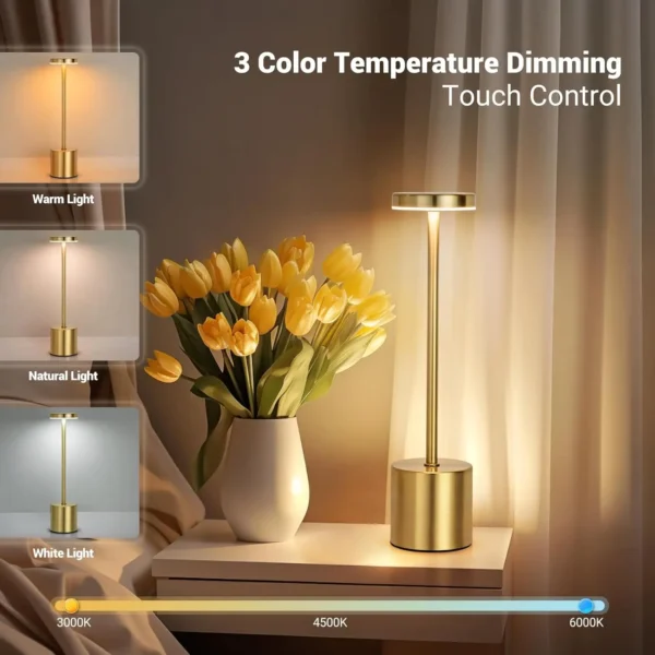 Sleek Gold LED Ambient Light - Image 2